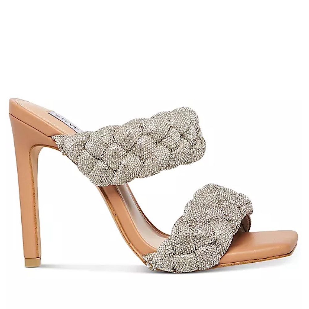 Steve Madden kenley-r silver rhinestone high heels